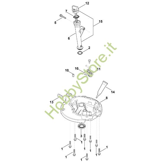 Picture of K - Sistema di lubrificazione, coppa dell'olio HD675 (HD675-3012)